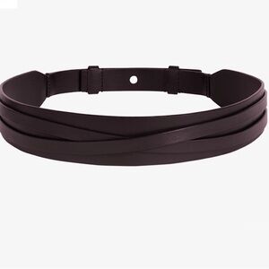 🆕 MM LaFleur—The Crossover Belt in Hickory—NWT. Size XL / XXL. %100 LEAT…